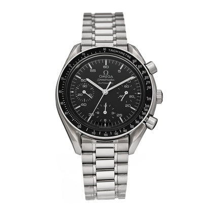 Omega Stainless Steel 39mm Speedmaster Chronograph Automatic Watch Black 3510.50.00 1 of 4