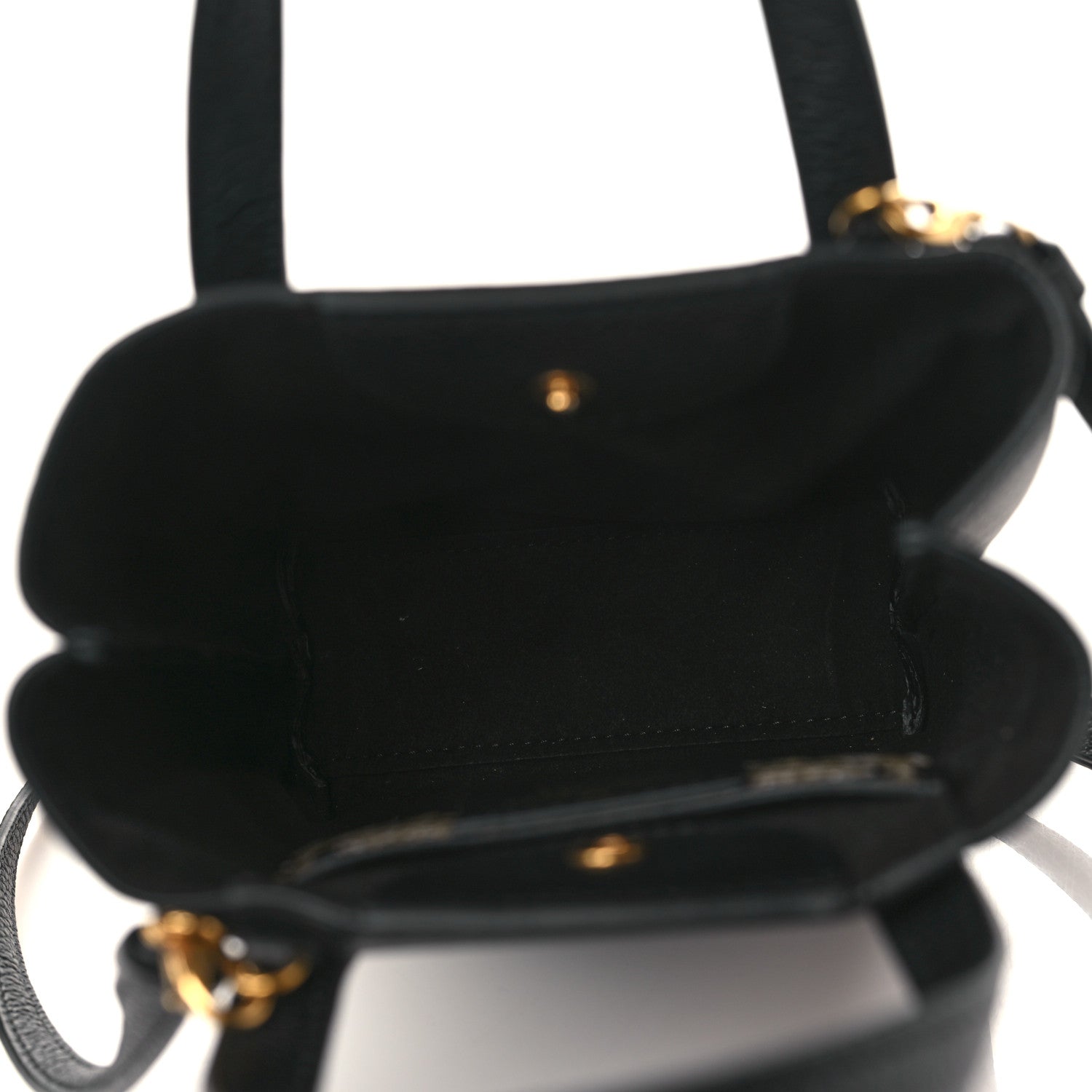 Salvatore Ferragamo Tumbled Calfskin Gancini Mini Bag Black 5 of 8