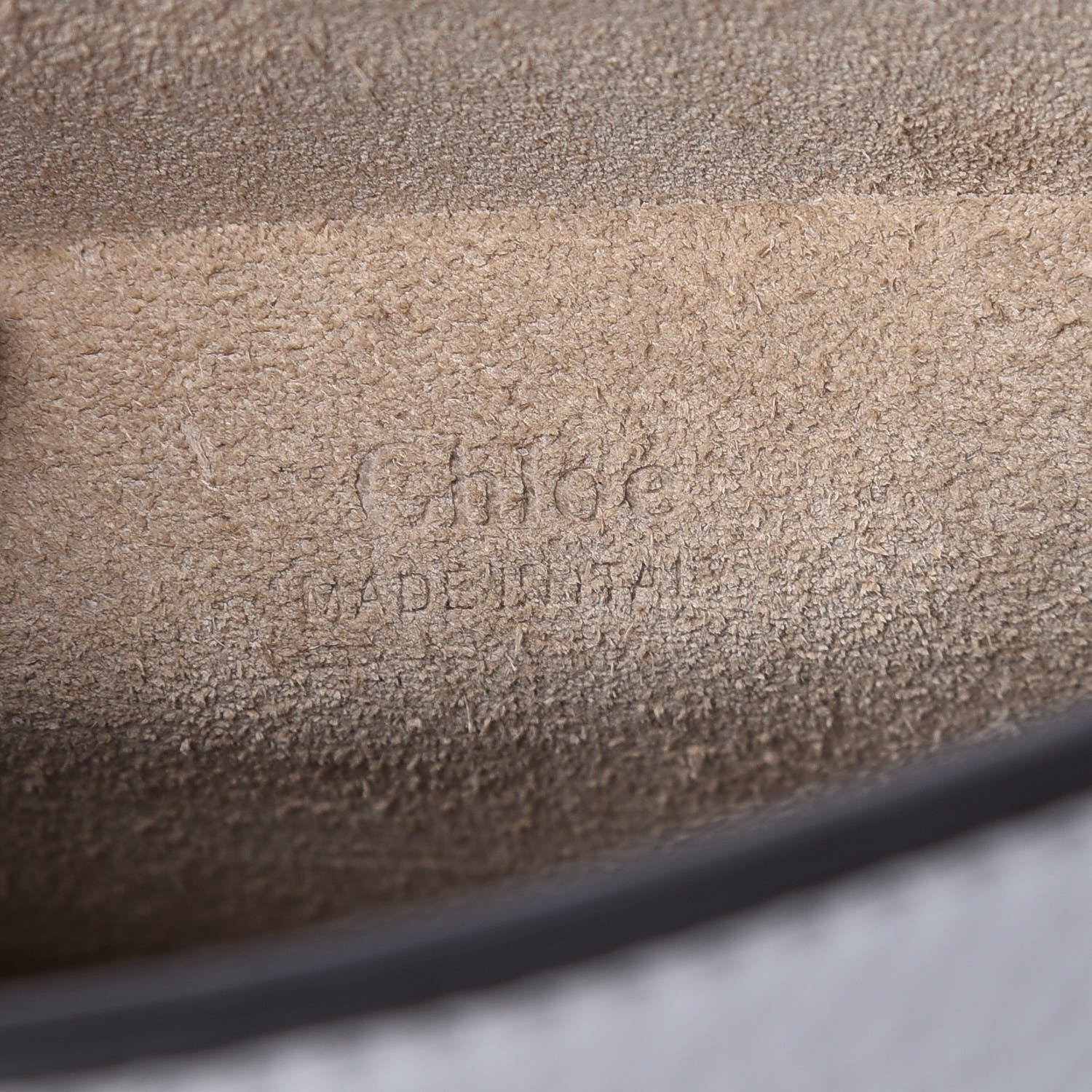 Chloe Calfskin Suede Small Nile Bracelet Bag Light Cloud 6 of 9
