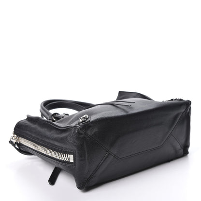 Balenciaga Calfskin Papier Mini A4 Zip Around Tote Black 3 of 9