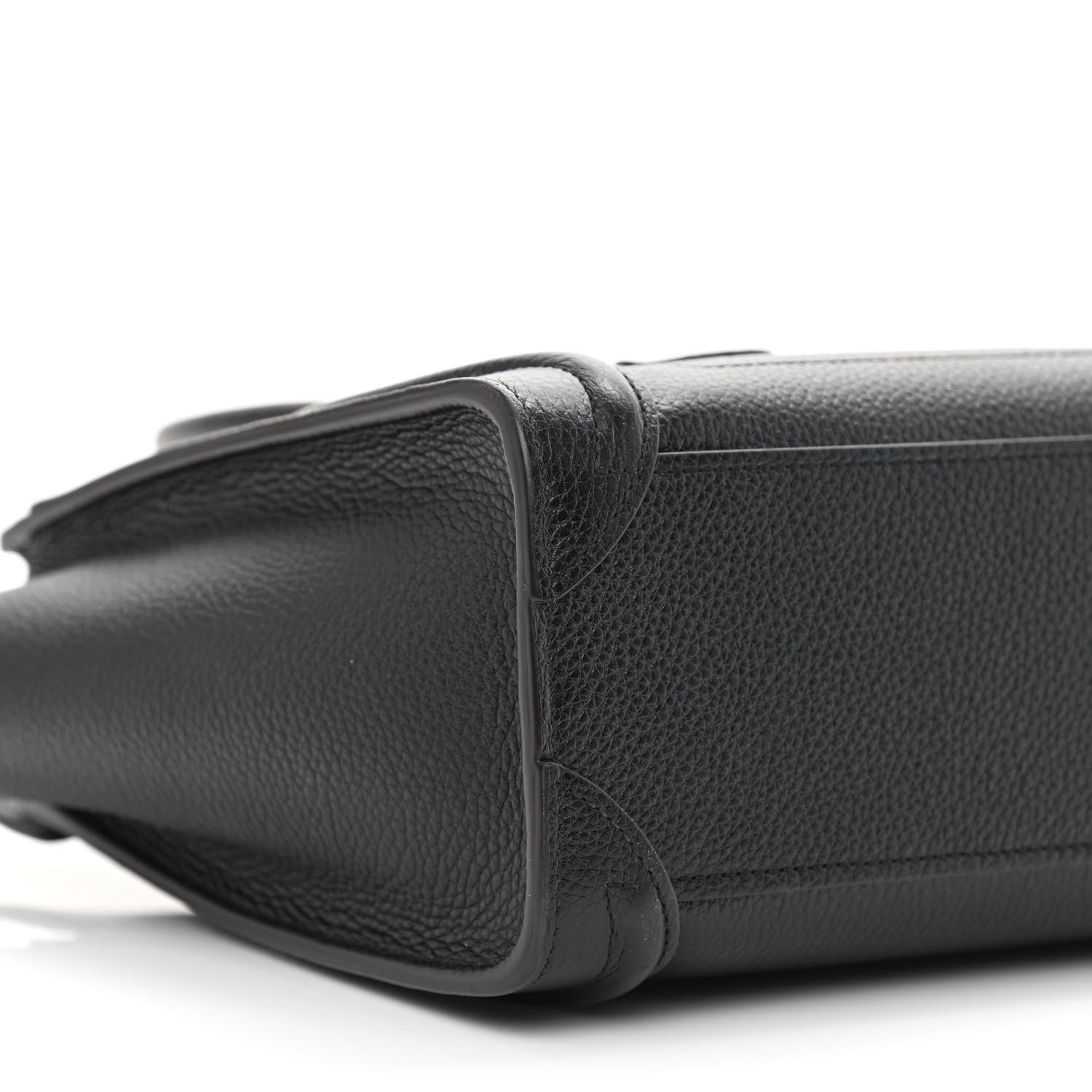 Celine Drummed Calfskin Nano Luggage Black 10 of 11