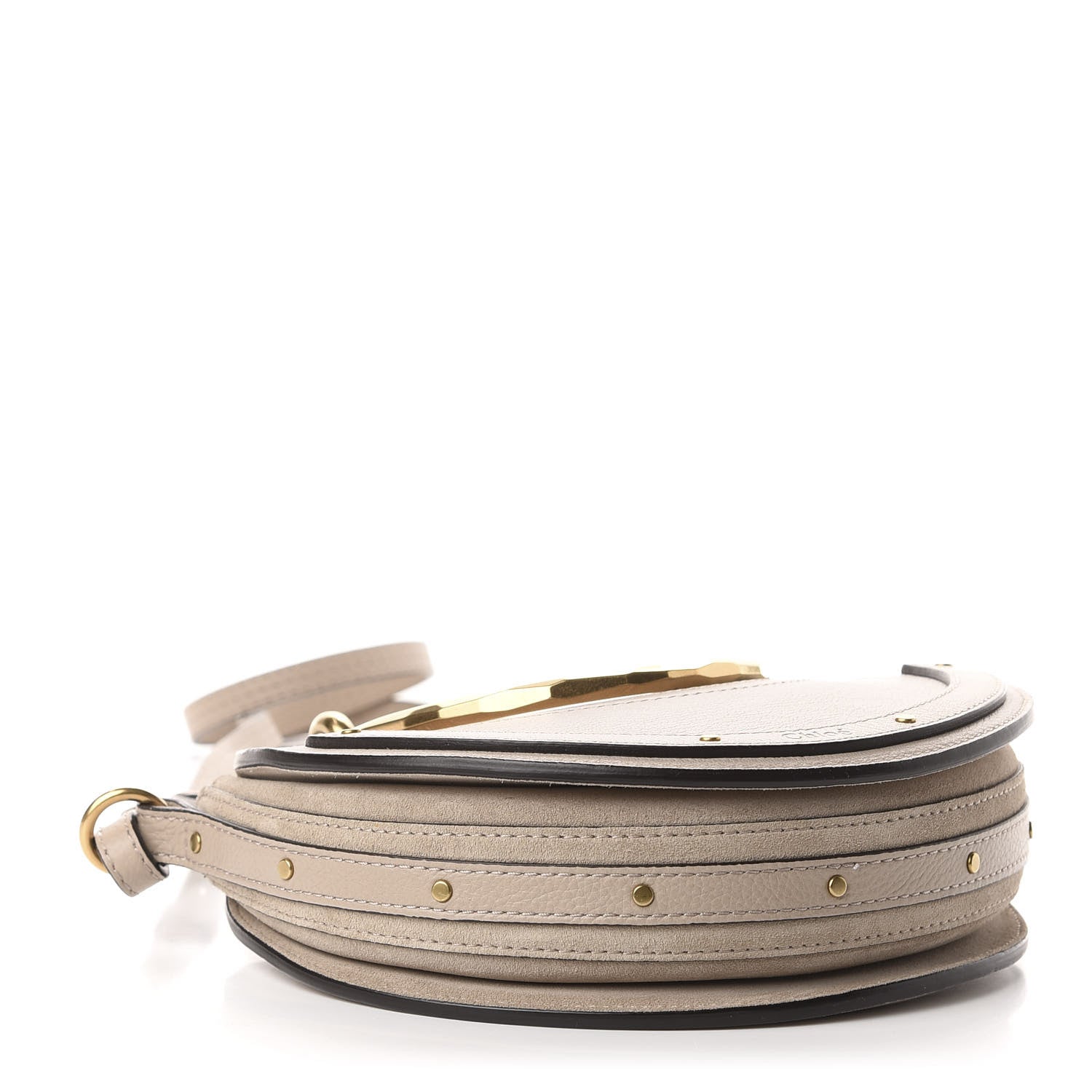 Chloe Calfskin Suede Small Pixie Bag Motty Grey 4 of 11