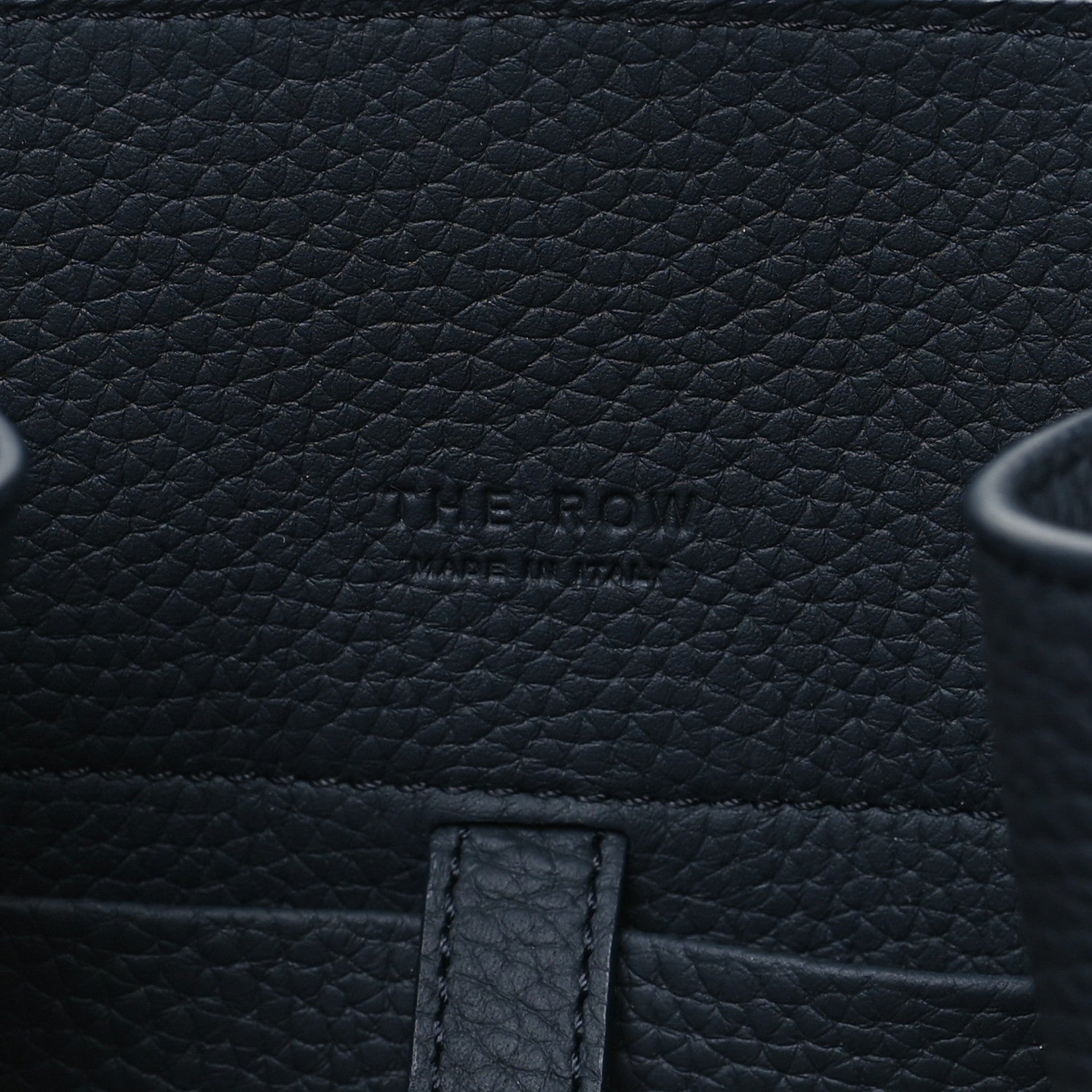 The Row Grained Calfskin Soft Margaux 10 Dark Navy 6 of 10