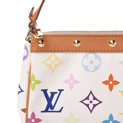Louis Vuitton Monogram Multicolor Pochette Accessories White 14 of 14