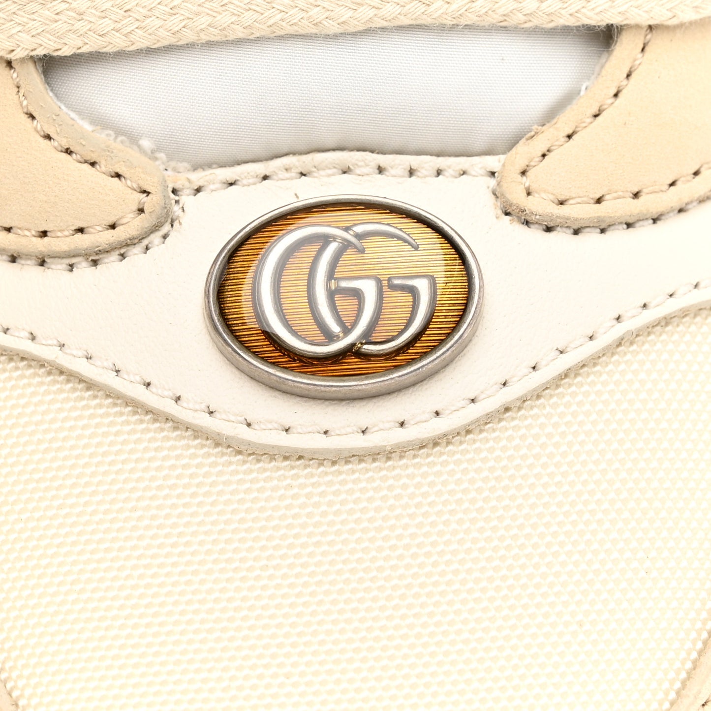 Nylon Nubuck Web Womens Screener Sneakers 38 Mystic White Dusty Milk