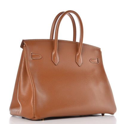 Hermes Courchevel Birkin 35 Gold 3 of 39