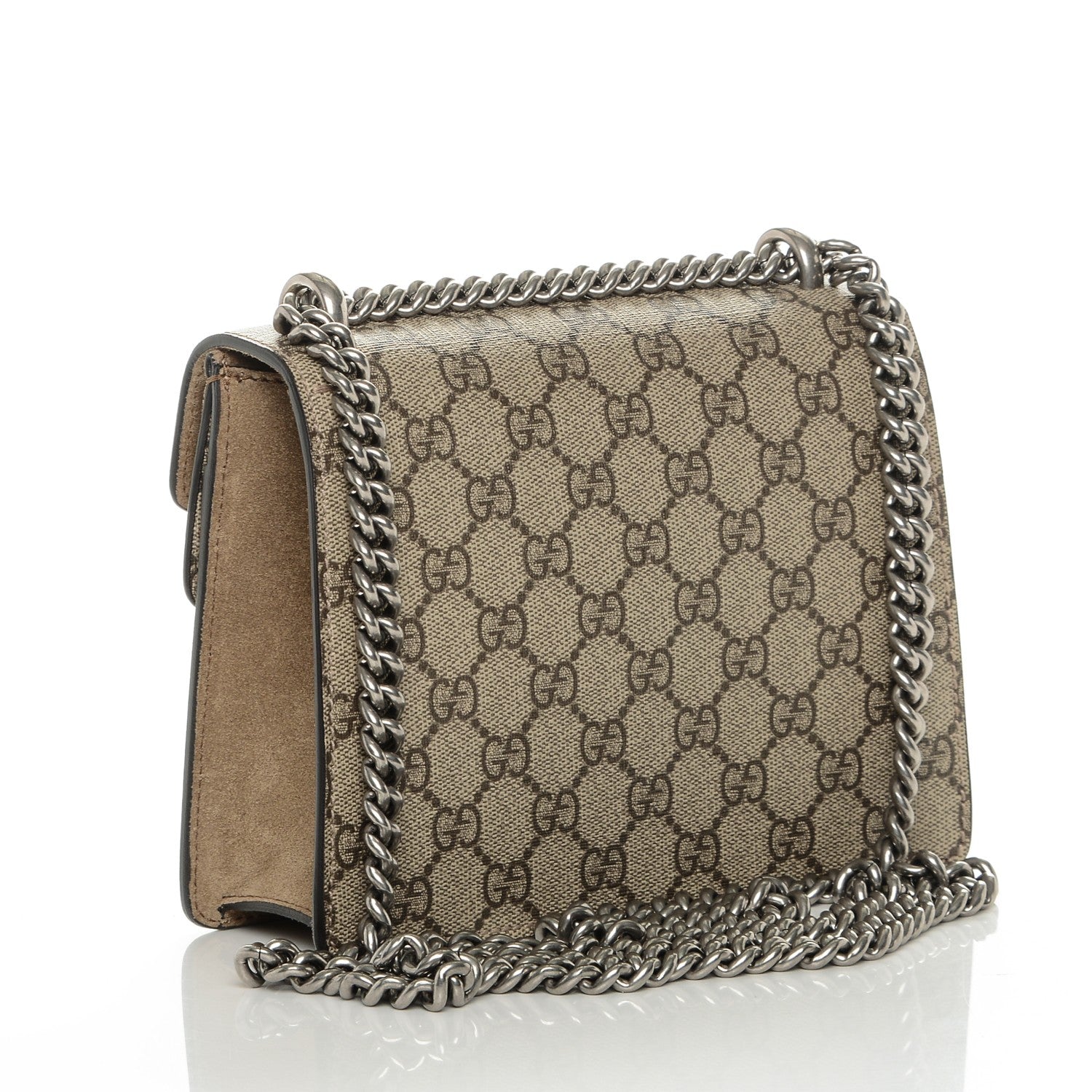 Gucci GG Supreme Monogram Mini Dionysus Shoulder Bag Taupe 3 of 7