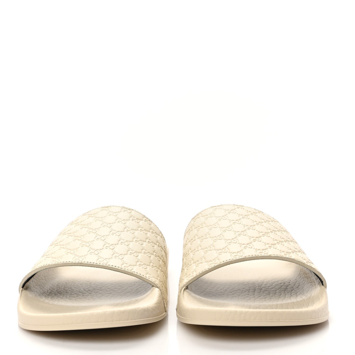 Gucci Microguccissima Slide Sandals 37 Ivory 2 of 8