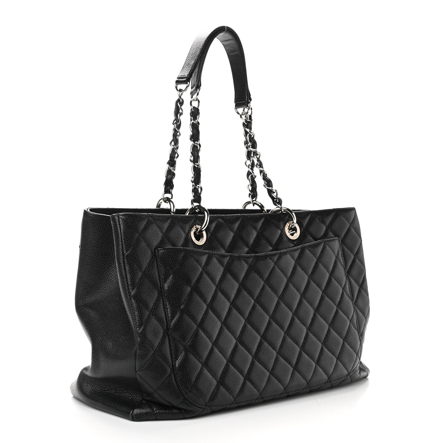 Caviar Quilted XL Grand Shopping Tote GST Black