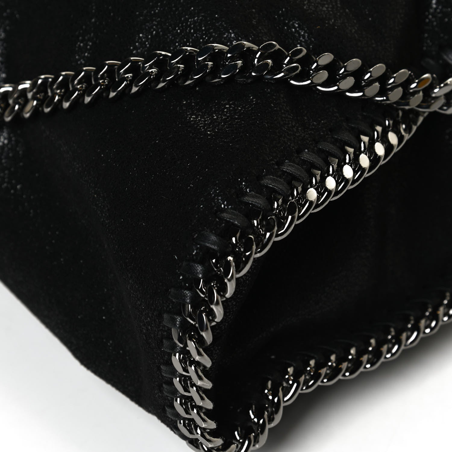 Stella McCartney Shaggy Deer Falabella Fold Over Tote Black 10 of 11