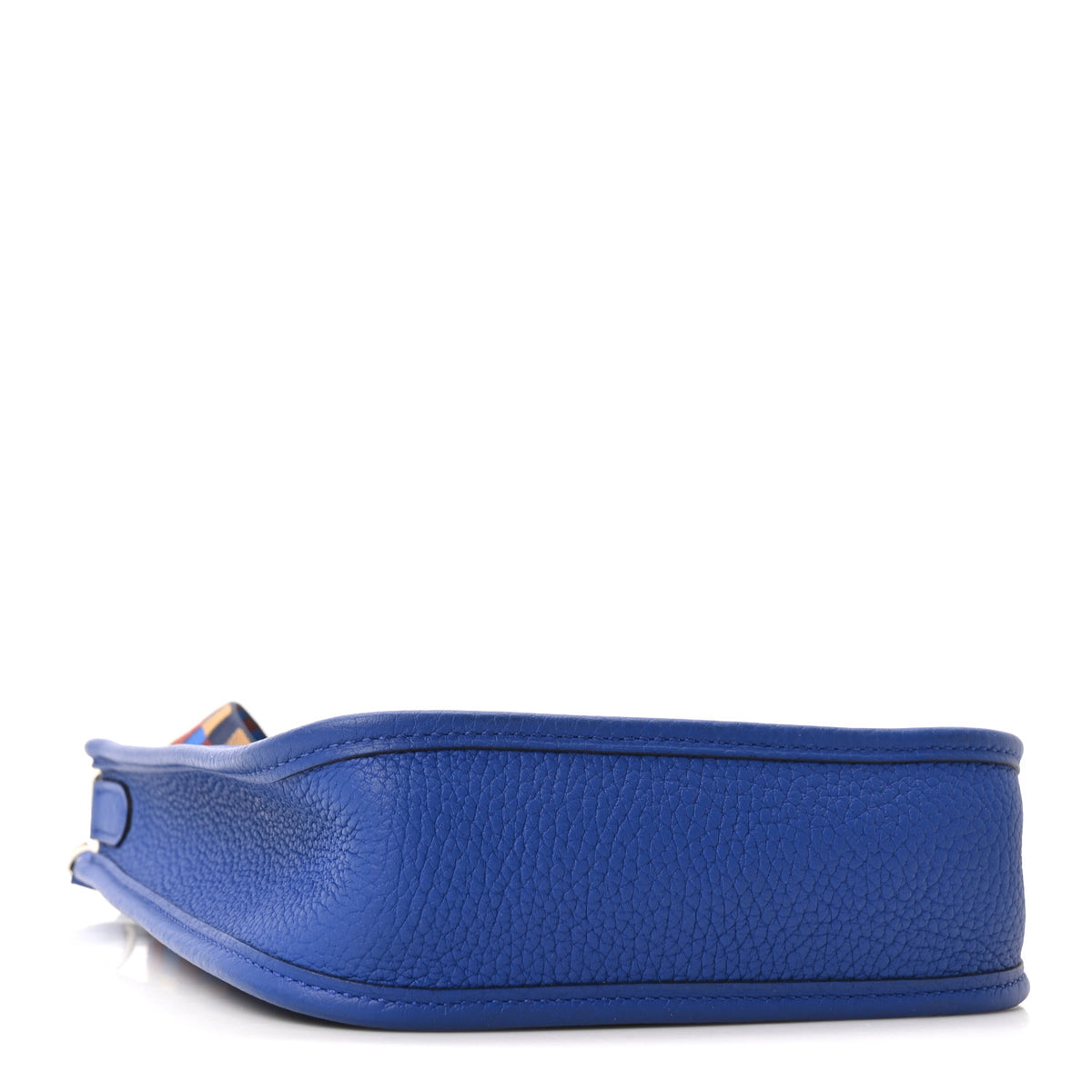Hermes Taurillon Clemence Maxi Quadrille Evelyne TPM Royal Bleu Bleu Bill Biscuit Rouge H 4 of 10