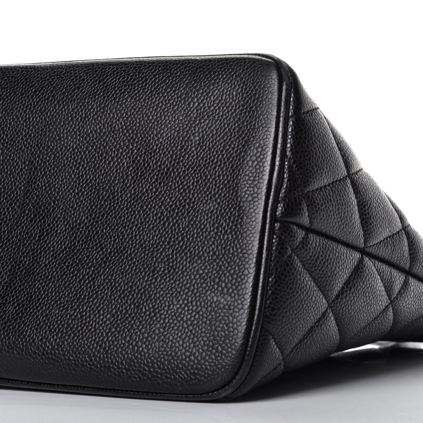 Caviar Quilted Medallion Tote Black