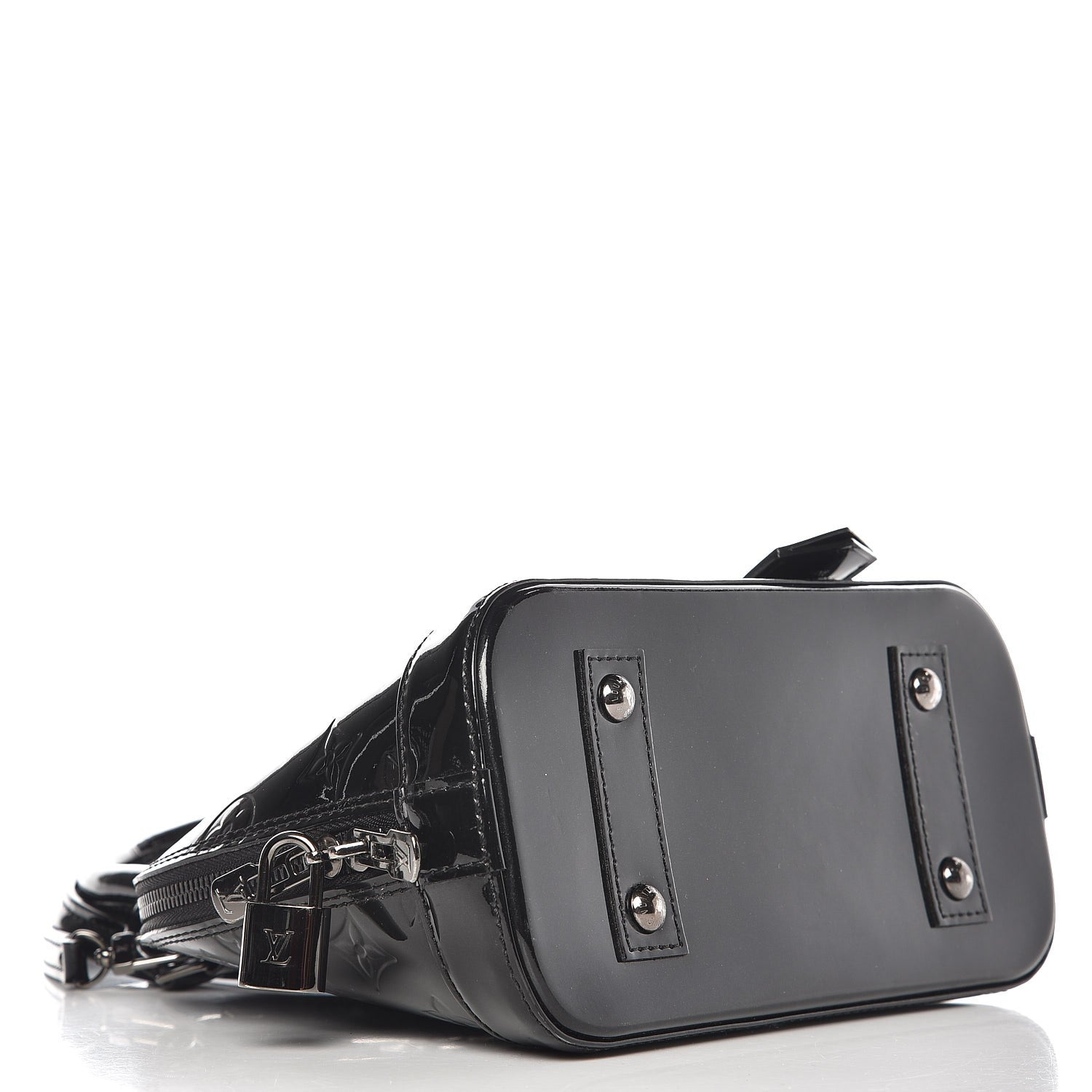 Louis Vuitton Vernis Alma BB Noir Magnetique 5 of 10