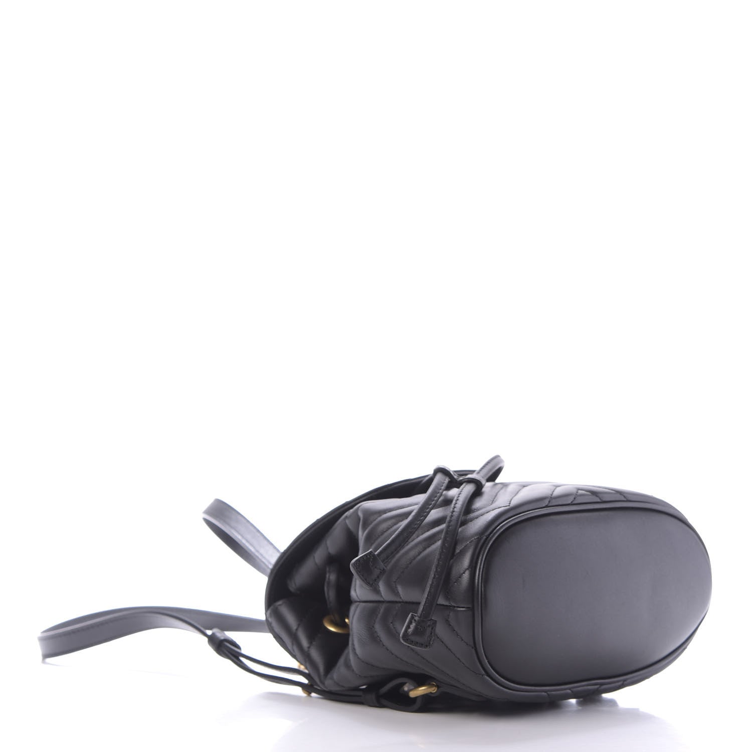 Gucci Calfskin Matelasse GG Marmont Flap Backpack Black 3 of 9