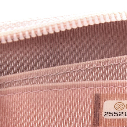 Chanel Caviar Quilted Boy Zip Around Coin Purse Wallet Light Pink 9 of 10