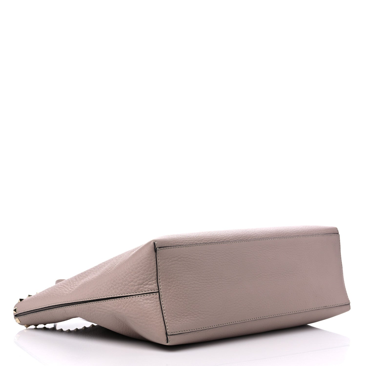 Valentino Garavani Grained Calfskin Rockstud Shoulder Tote Poudre 4 of 12
