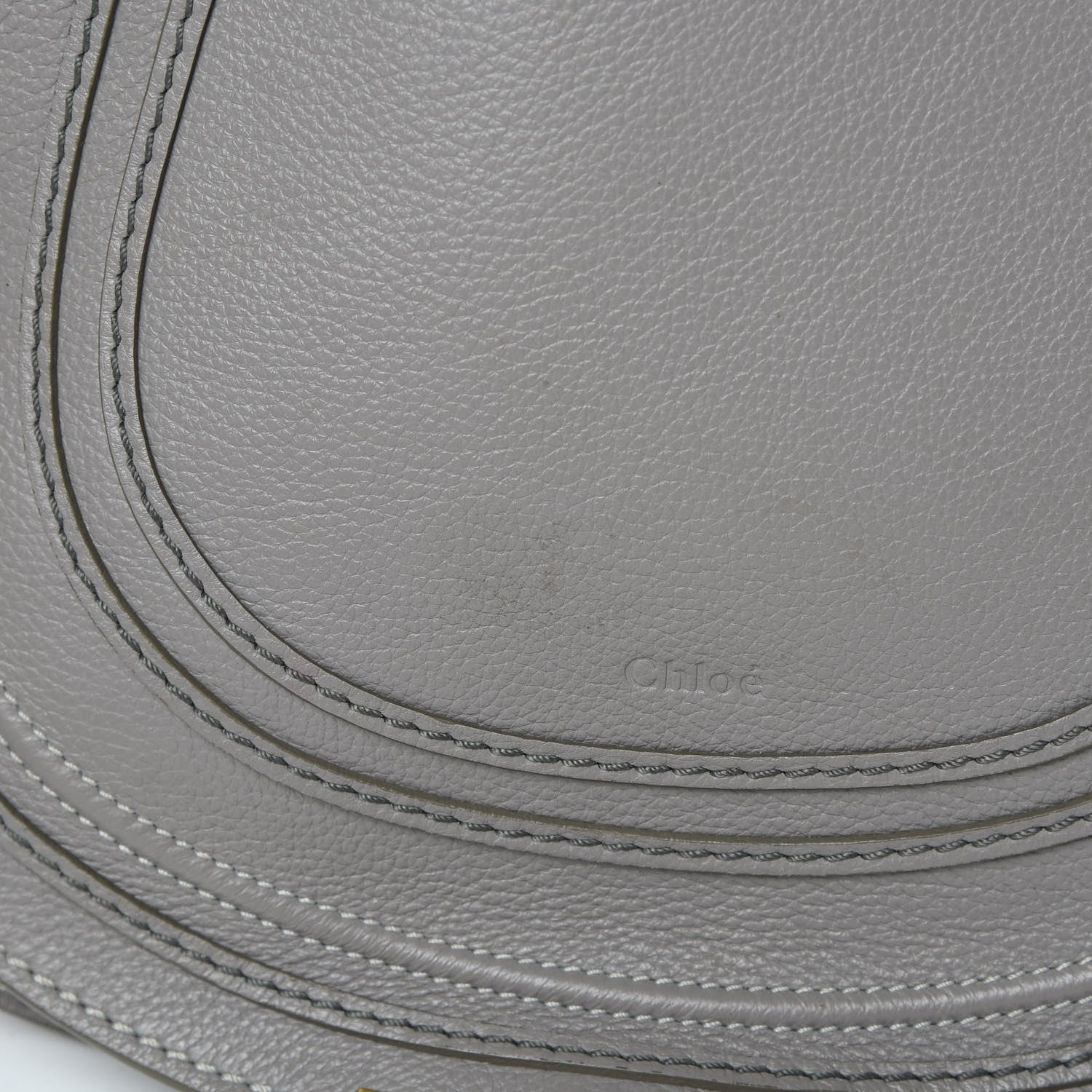 Chloe Calfskin Medium Marcie Round Crossbody Bag Cashmere Grey 14 of 16
