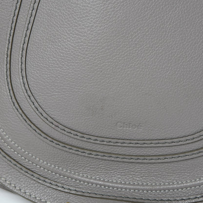 Chloe Calfskin Medium Marcie Round Crossbody Bag Cashmere Grey 14 of 16