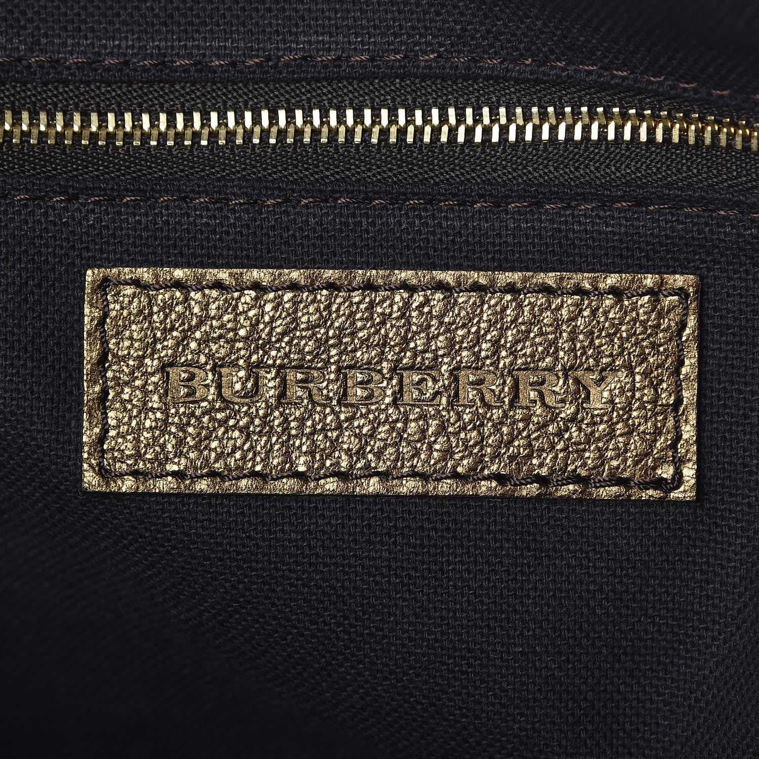 Burberry Haymarket Check Small Salisbury Tote Gold 7 of 16