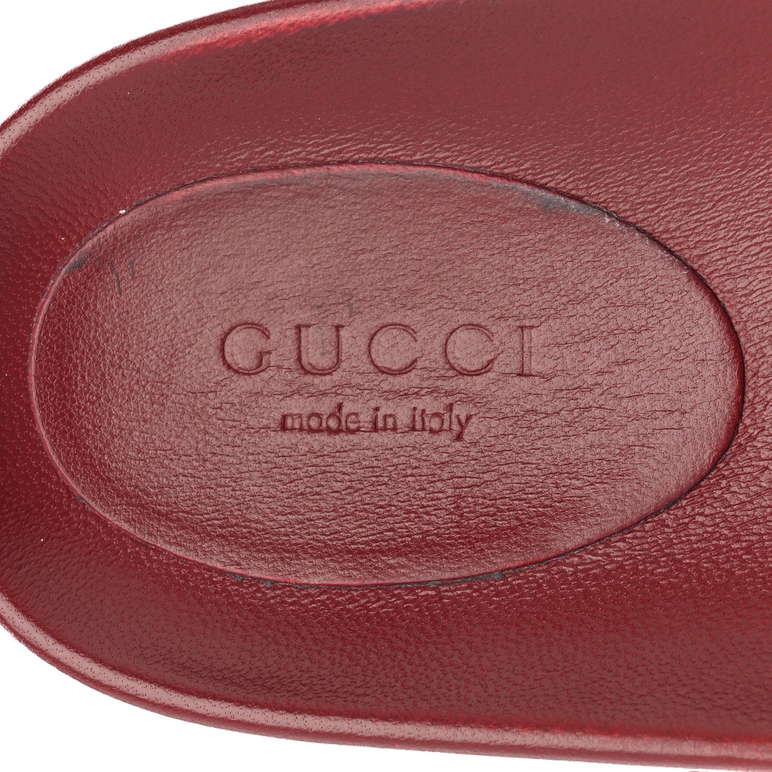 Gucci GG Supreme Monogram Womens Horsebit Slippers 41 Rosso Ancora 7 of 10