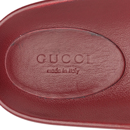 Gucci GG Supreme Monogram Womens Horsebit Slippers 41 Rosso Ancora 7 of 10