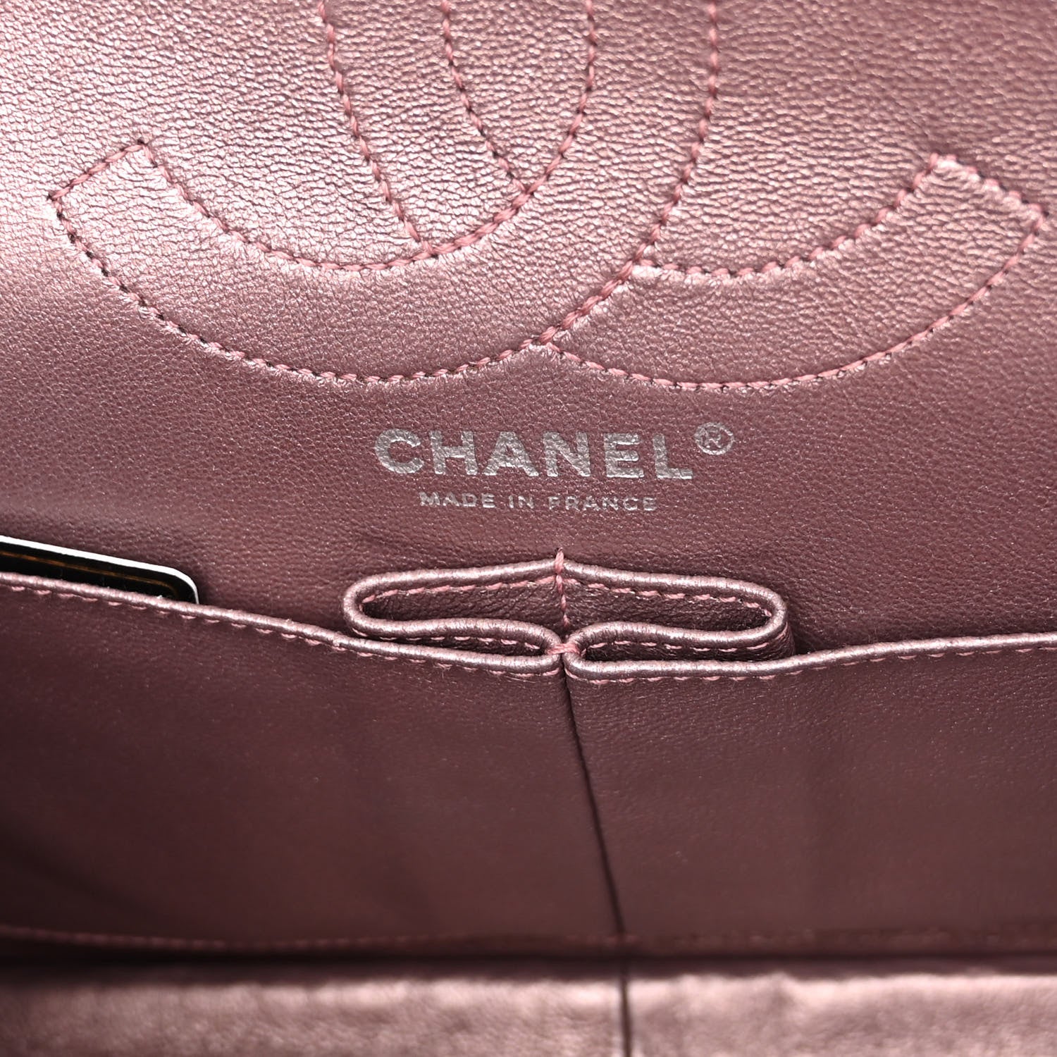 Chanel Metallic Aged Calfskin Quilted 2.55 Reissue 226 Flap Rose Fonce 6 of 12