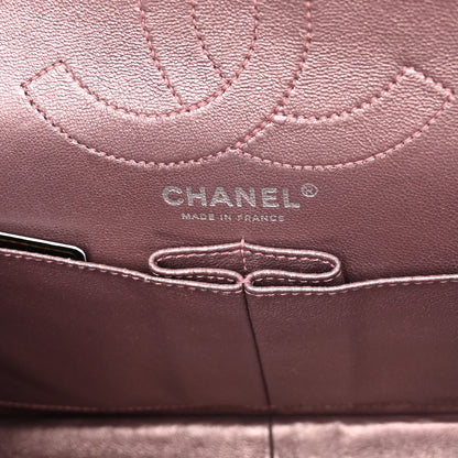 Chanel Metallic Aged Calfskin Quilted 2.55 Reissue 226 Flap Rose Fonce 6 of 12