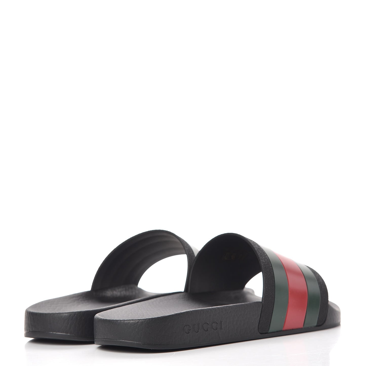 Rubber Web Mens Pool Slide Sandals 10 Black Green Red