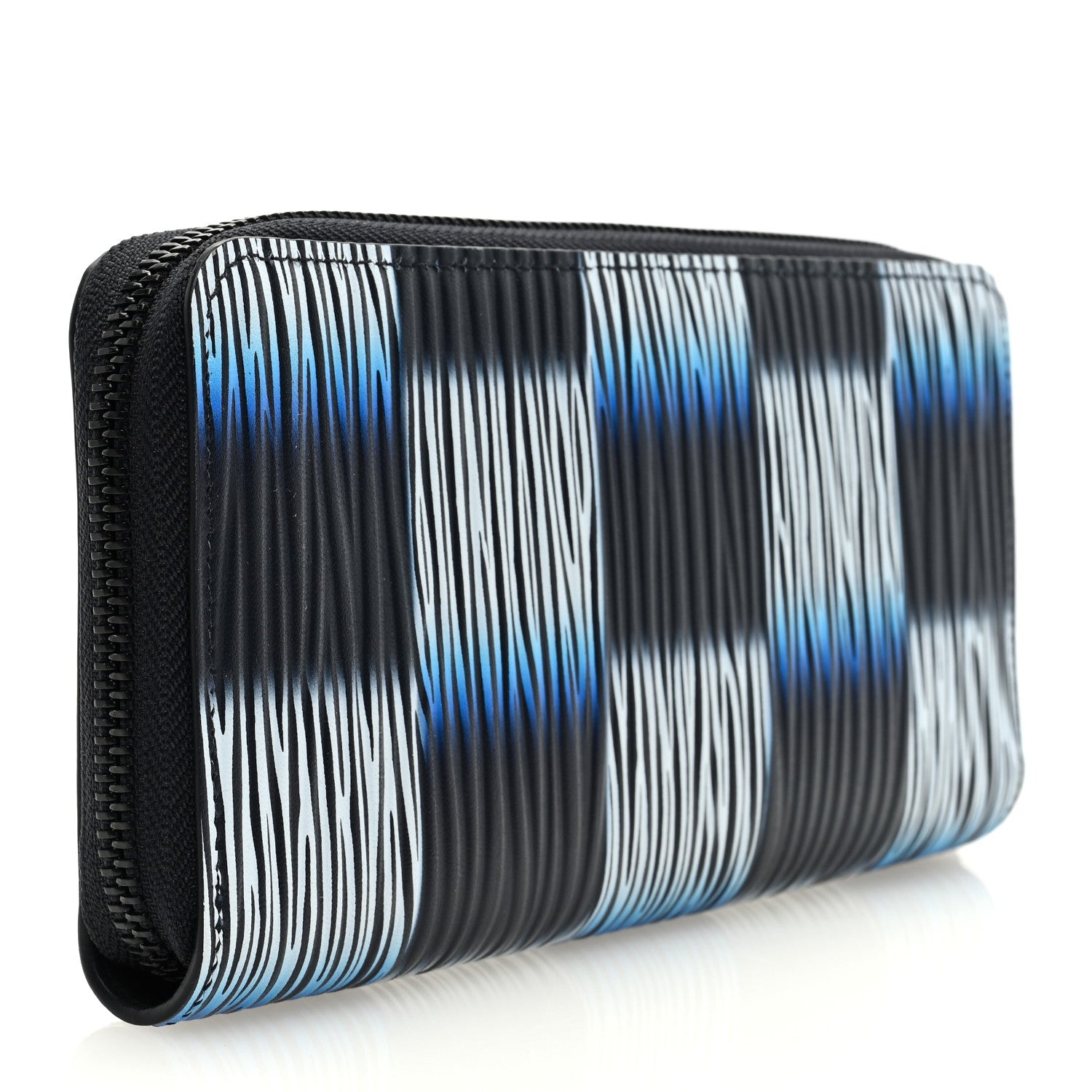 Louis Vuitton Epi XL Damier Rush Zippy Vertical Wallet Blue Moon 3 of 6