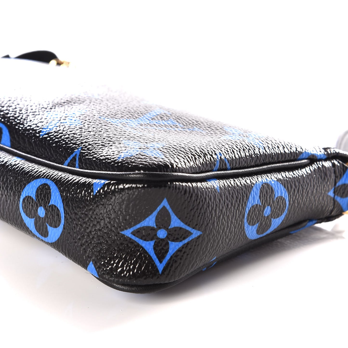 Colored Monogram Mini Pochette Accessories Blue Black
