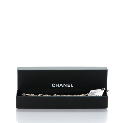 Chanel Crystal CC Chain Bracelet Silver 7 of 7