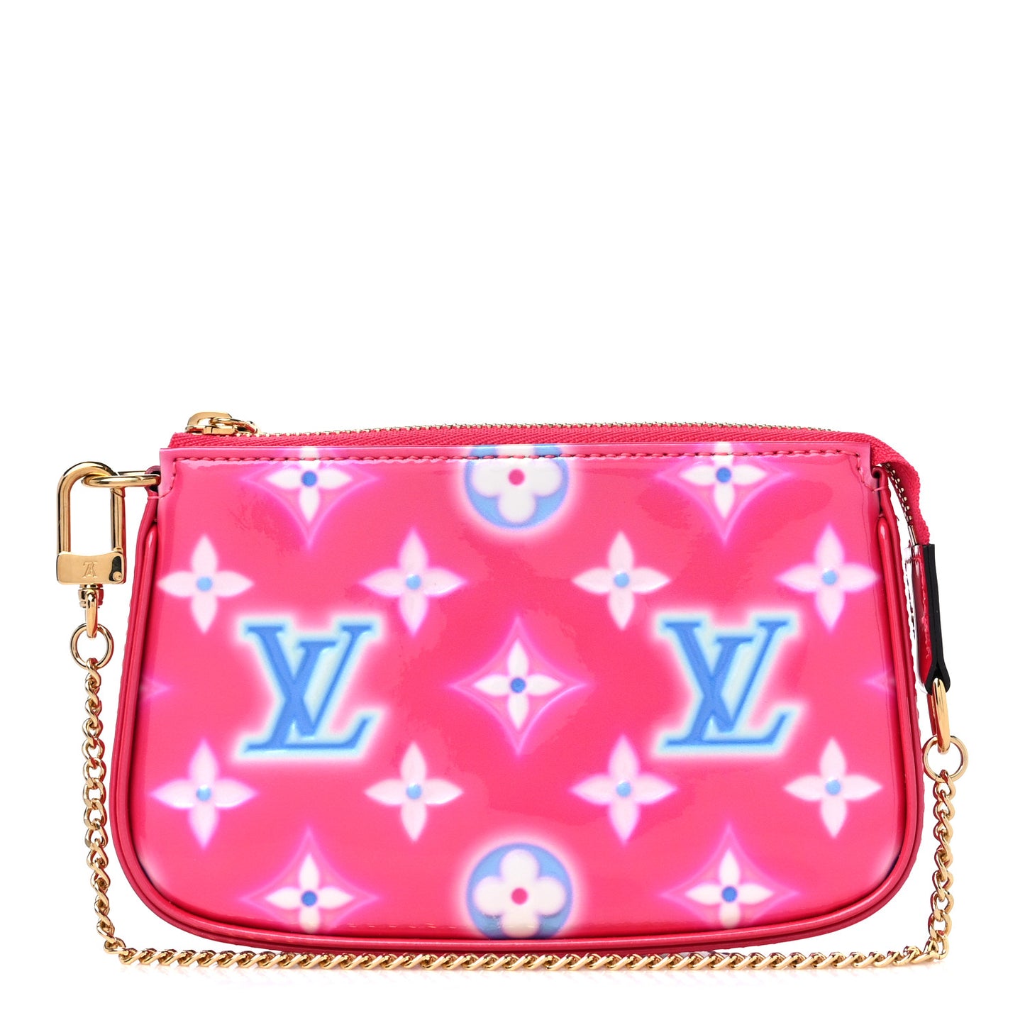 Vernis Valentine Mini Pochette Accessories Fuchsia Neon