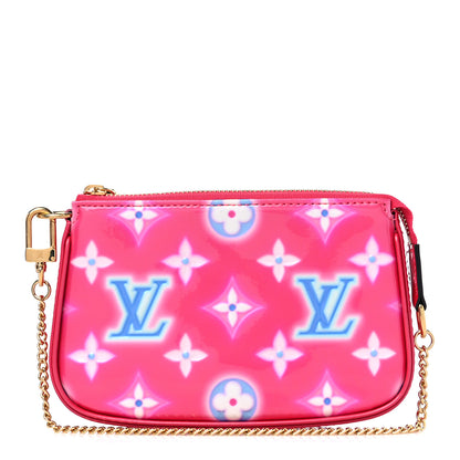 Louis Vuitton Vernis Valentine Mini Pochette Accessories Fuchsia Neon 1 of 8