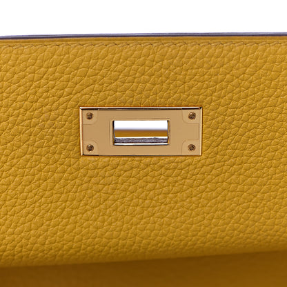 Hermes Togo Kelly Retourne 28 Jaune Ambre 24 of 42