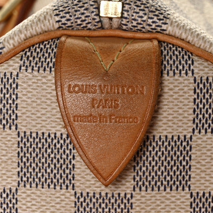 Louis Vuitton Damier Azur Speedy 30 7 of 17