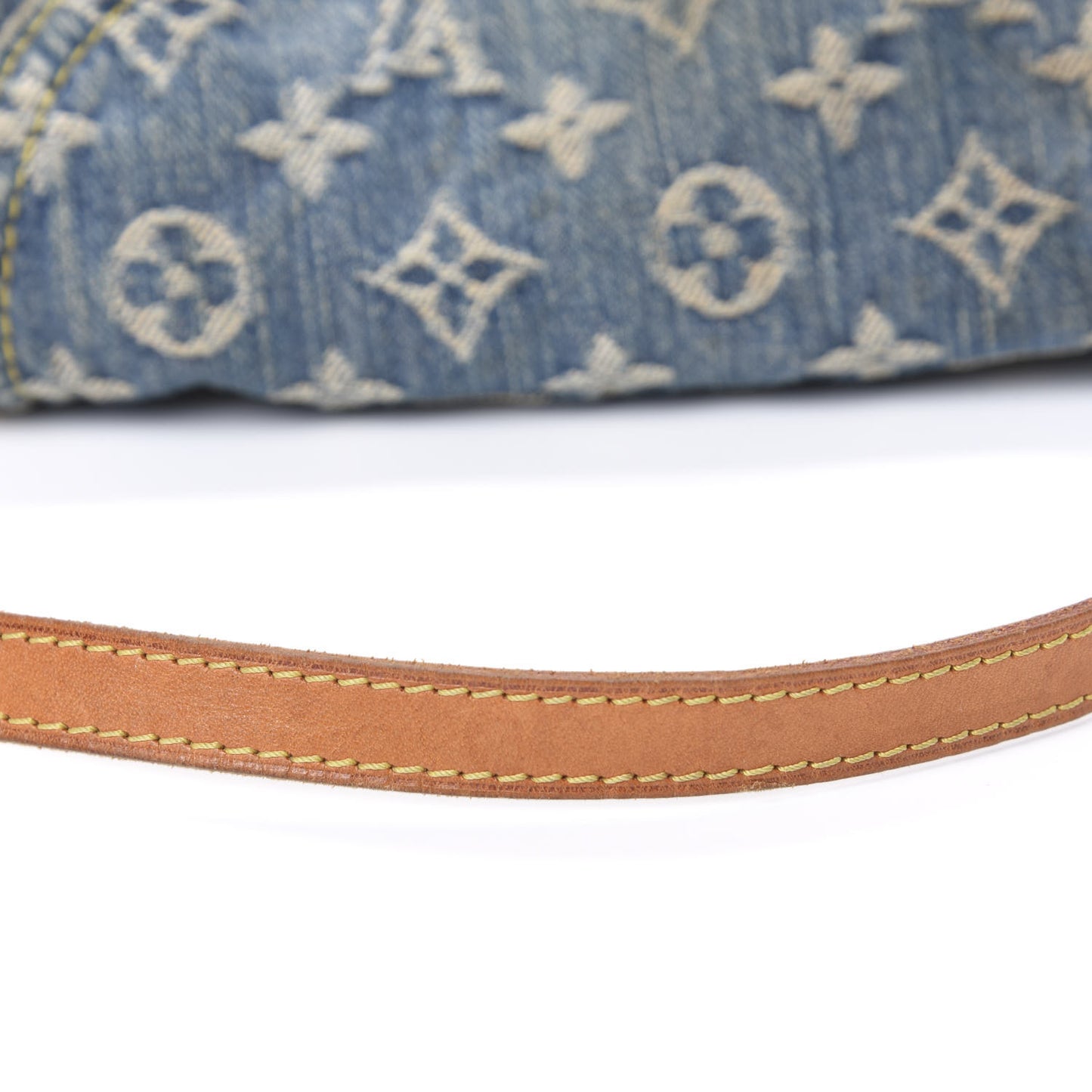 Monogram Denim Mini Pleaty Blue