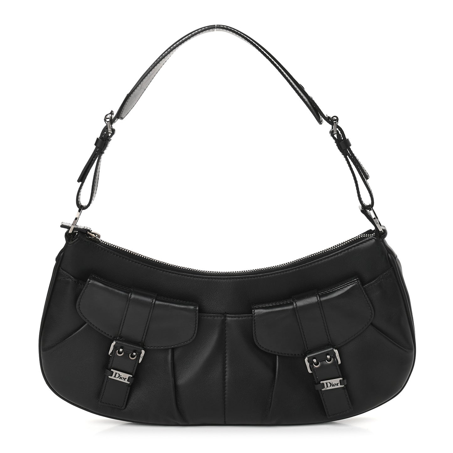 Calfskin Shoulder Bag Black