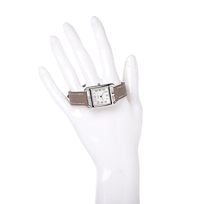 Hermes Stainless Steel Swift 23mm Cape Cod Quartz Watch Etoupe 2 of 11