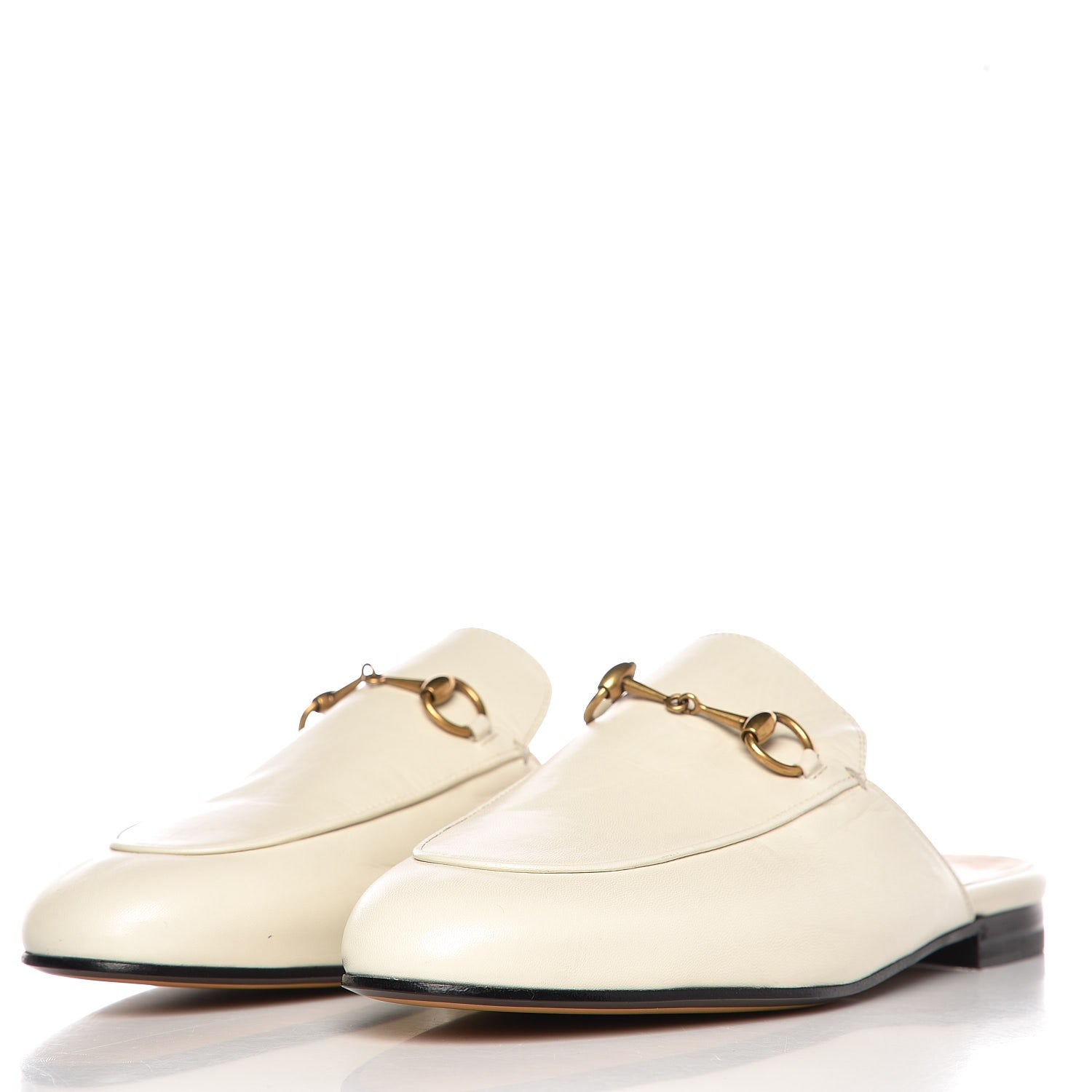 Gucci Malaga Kid Womens Princetown Slippers 38.5 Mystic White 3 of 8