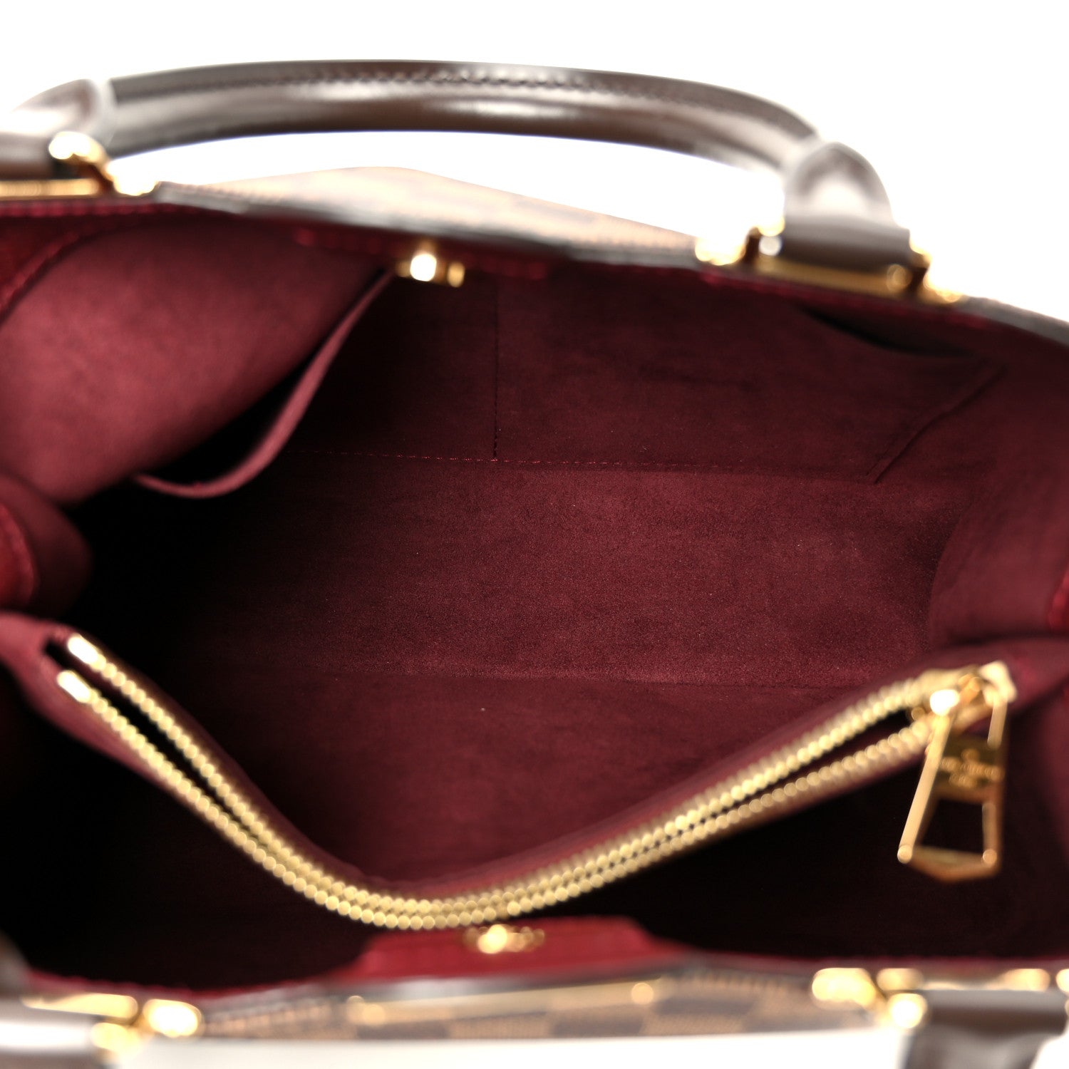 Louis Vuitton Damier Ebene Cuir Taurillon Brittany Bordeaux 4 of 11