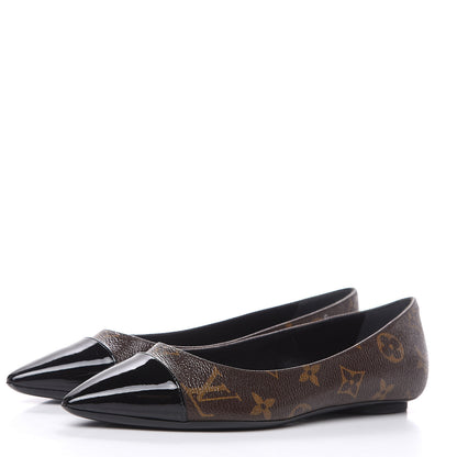 Louis Vuitton Patent Monogram Fetish Ballerina Flats 34.5 3 of 9