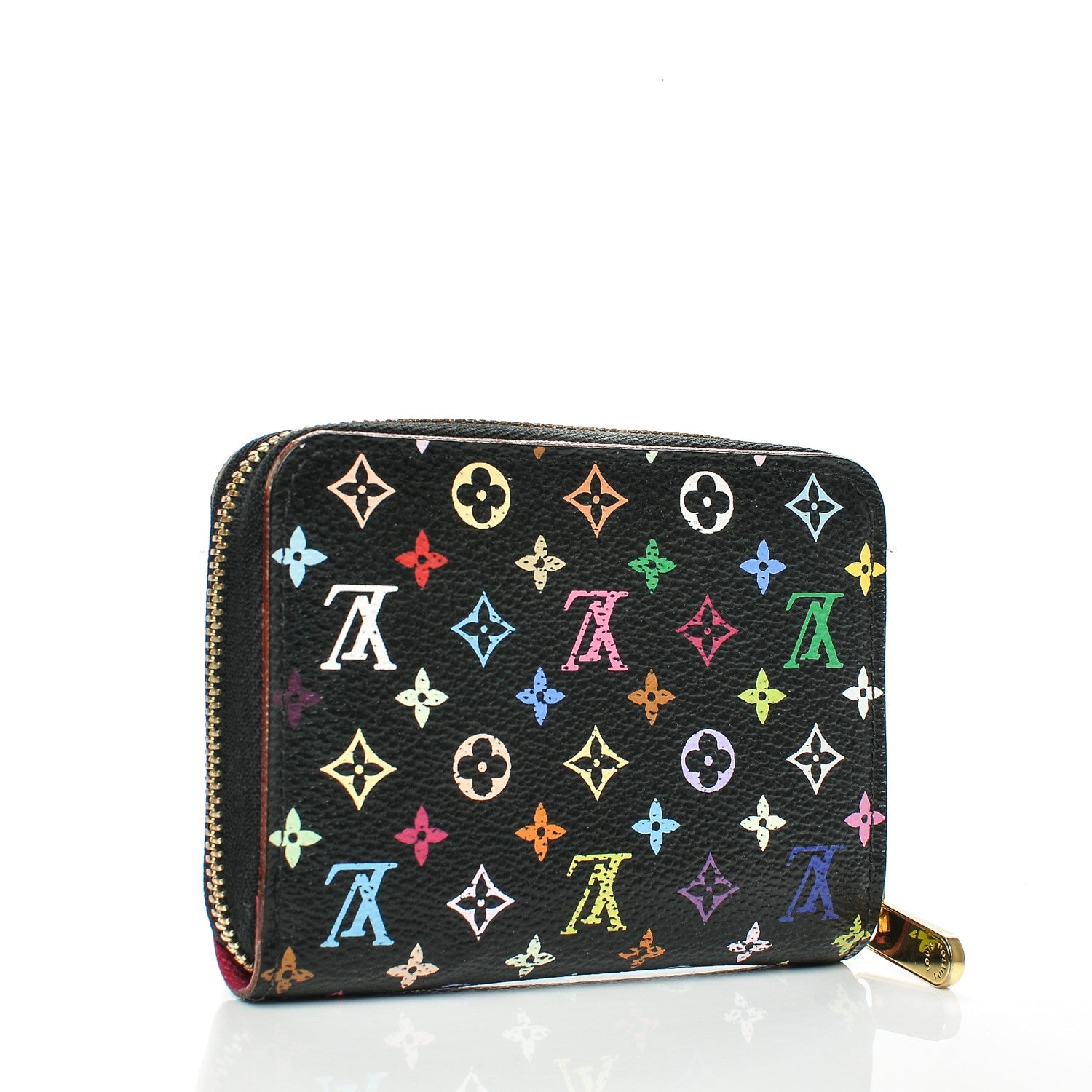 Louis Vuitton Monogram Multicolor Zippy Coin Purse Black Grenade 3 of 8