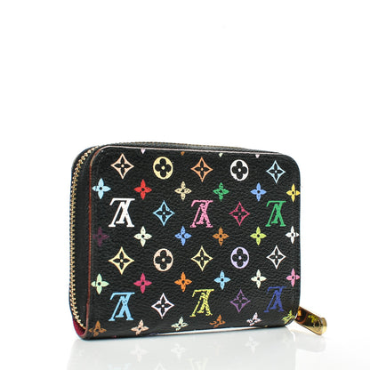 Louis Vuitton Monogram Multicolor Zippy Coin Purse Black Grenade 3 of 8