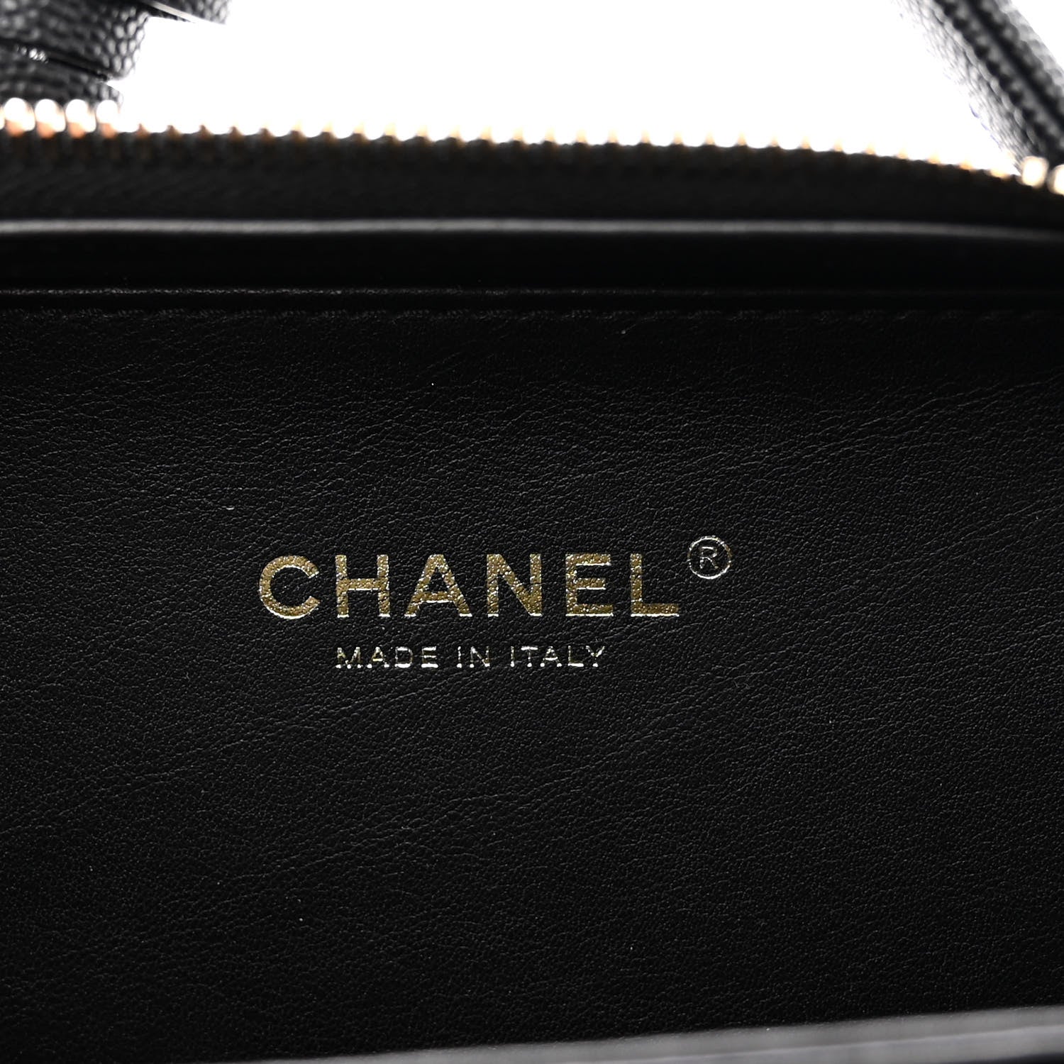 Chanel Caviar Quilted Small CC Filigree Vanity Case Black 7 of 11