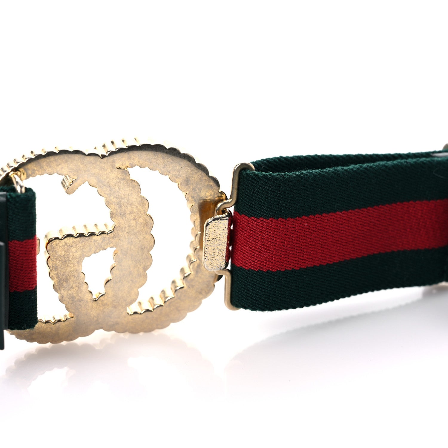 Gucci Canvas Torchon Double G Web Belt 85 34 Navy Red 4 of 5