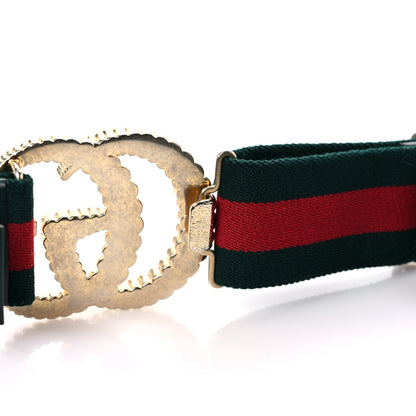 Gucci Canvas Torchon Double G Web Belt 85 34 Navy Red 4 of 5
