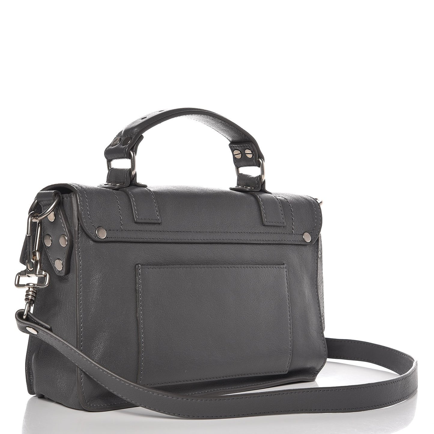 Lambskin Tiny PS1 Satchel Heather Grey