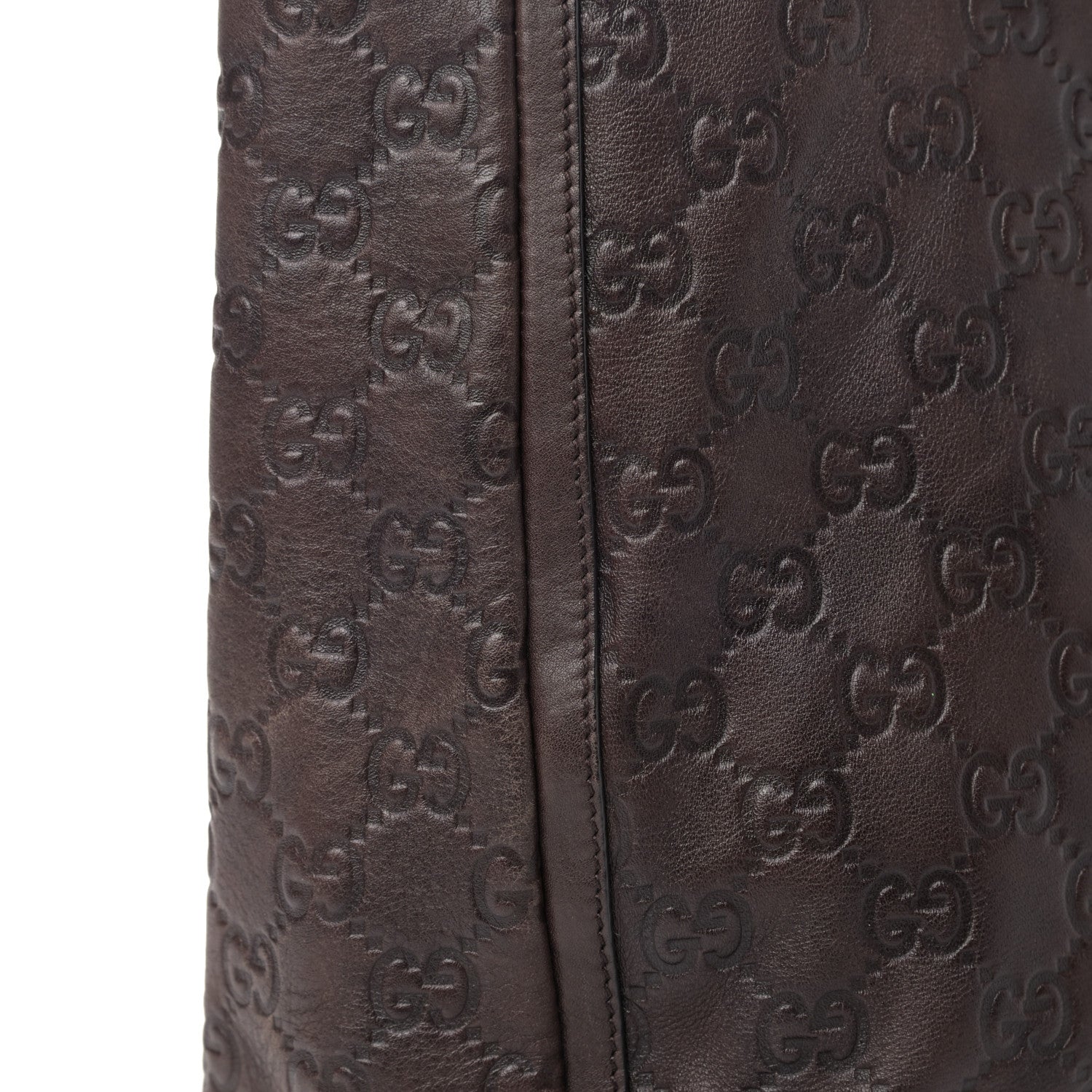 Gucci Guccissima Large Abbey Tote Dark Brown 10 of 13
