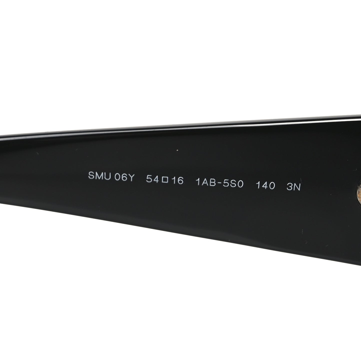 Acetate Rectangle Sunglasses SMU 06Y Black