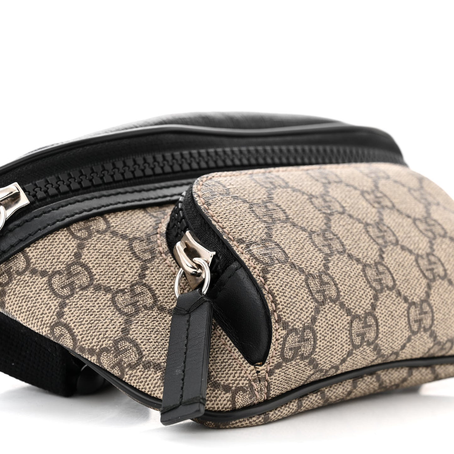 GG Supreme Monogram Belt Bag Black